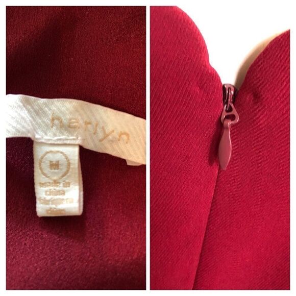 Herlyn Scallop Neck Sheath Dress Size Medium - Picture 6 of 8